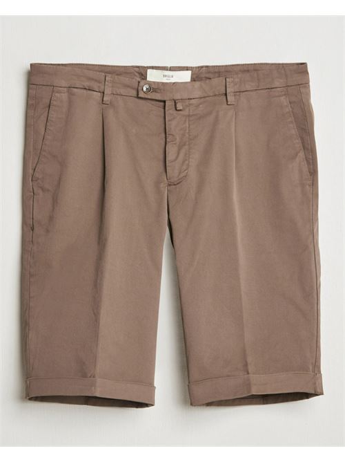 PLEATED COTTON SHORTS BRIGLIA 1949 | BG101.32500800043 KAKI